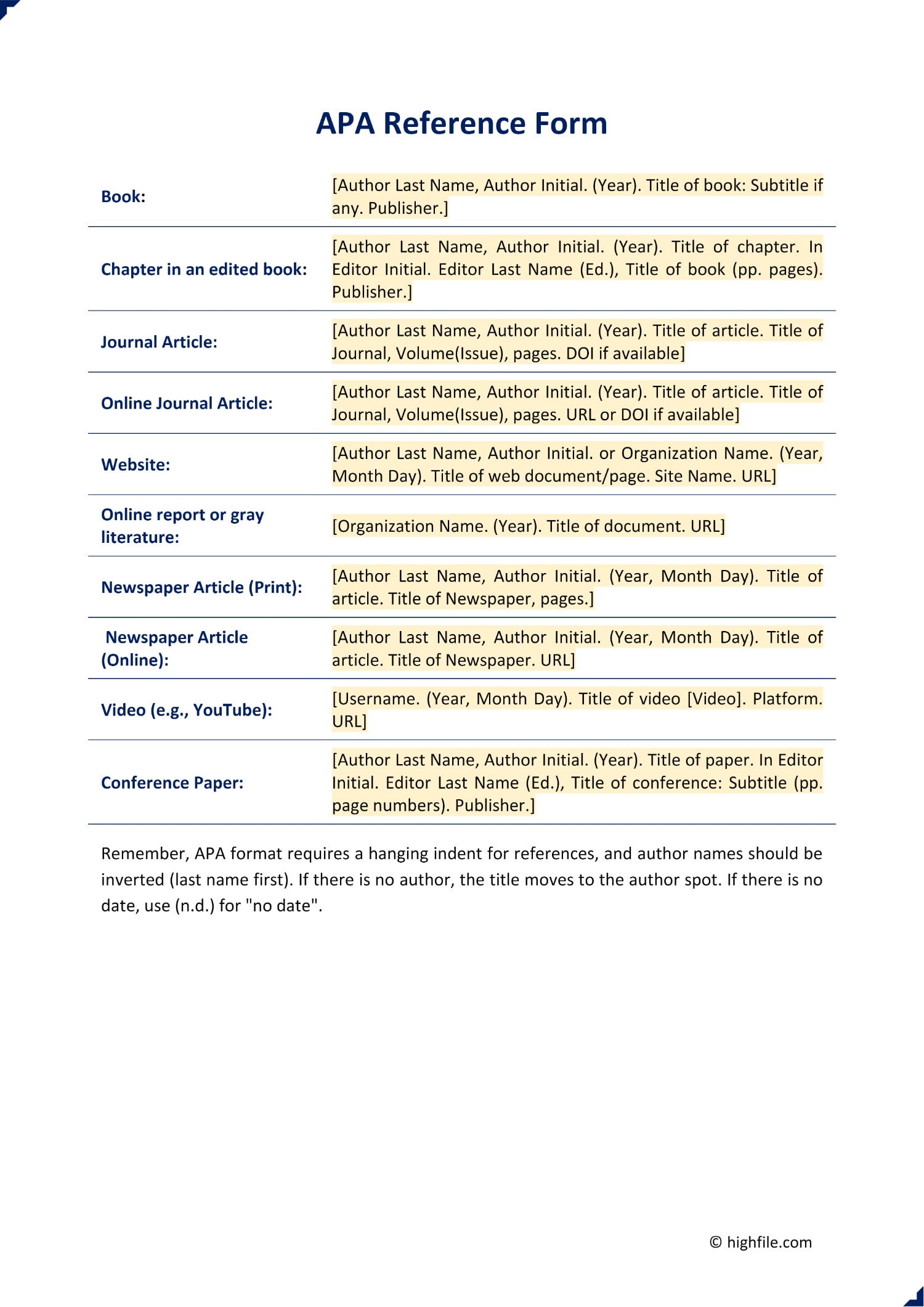 Free Editable Reference Form Templates Highfile Free Editable Reference Form Templates Highfile