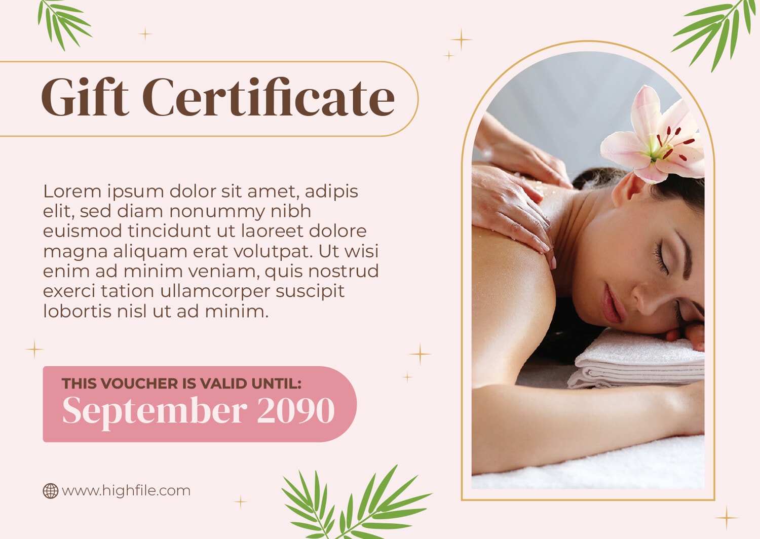 pink-massage-and-spa-gift-certificate-template-word-google-docs-adobe-illustrator-highfile for Free Printable Massage Voucher Template Pink Massage and Spa Gift Certificate Template - Word | Google Docs | Adobe Illustrator - Highfile for Free Printable Massage Voucher Template