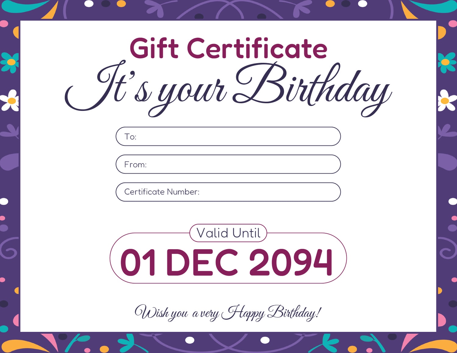 free-editable-birthday-gift-certificate-templates-highfile for Free Printable Birthday Gift Certificate Free Editable Birthday Gift Certificate Templates - Highfile for Free Printable Birthday Gift Certificate