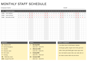 How to Make a Staff Schedule: 9 Steps (with Templates) - Highfile