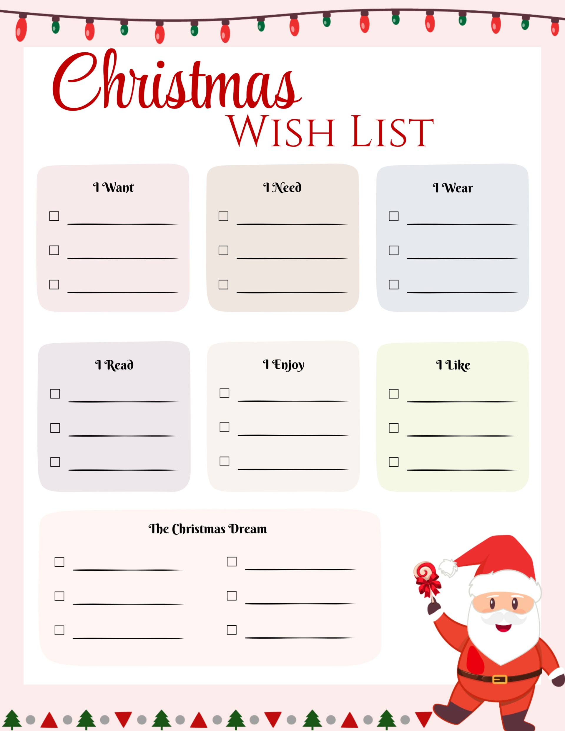 Pastel Style Christmas Wish List Template Word Highfile Pastel Style Christmas Wish List Template Word Highfile
