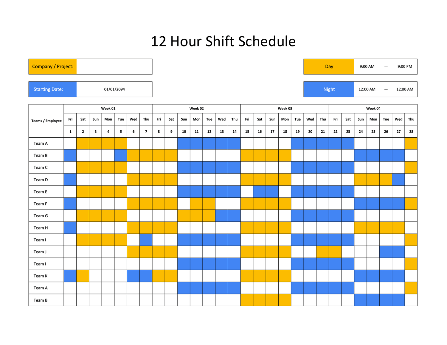12 Hour Shift Schedule Template Google Sheets Excel Highfile 12 Hour Shift Schedule Template Google Sheets Excel Highfile