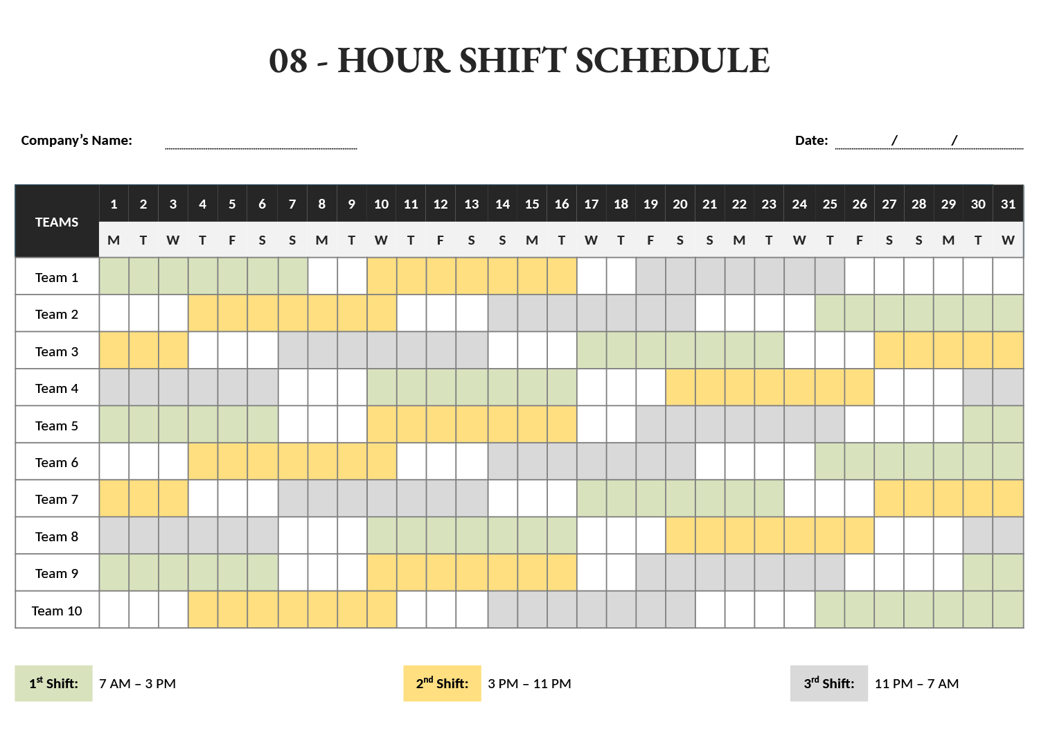 Daily Hourly Appointment Schedule Template (Excel | Sheets)