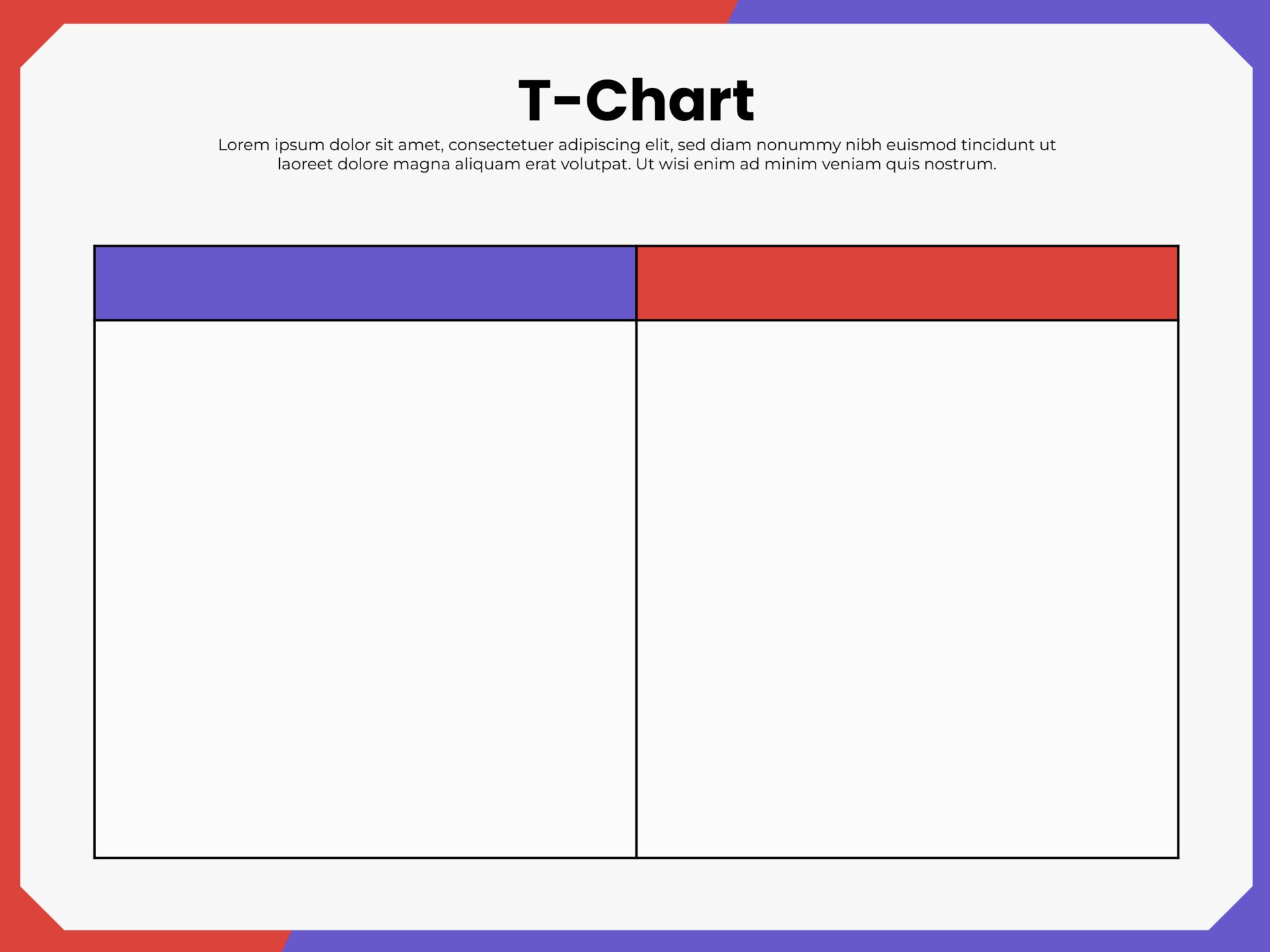 Blank T Chart Diagram Template Google Slides PowerPoint Highfile blank-t-chart-diagram-template-google-slides-powerpoint-highfile