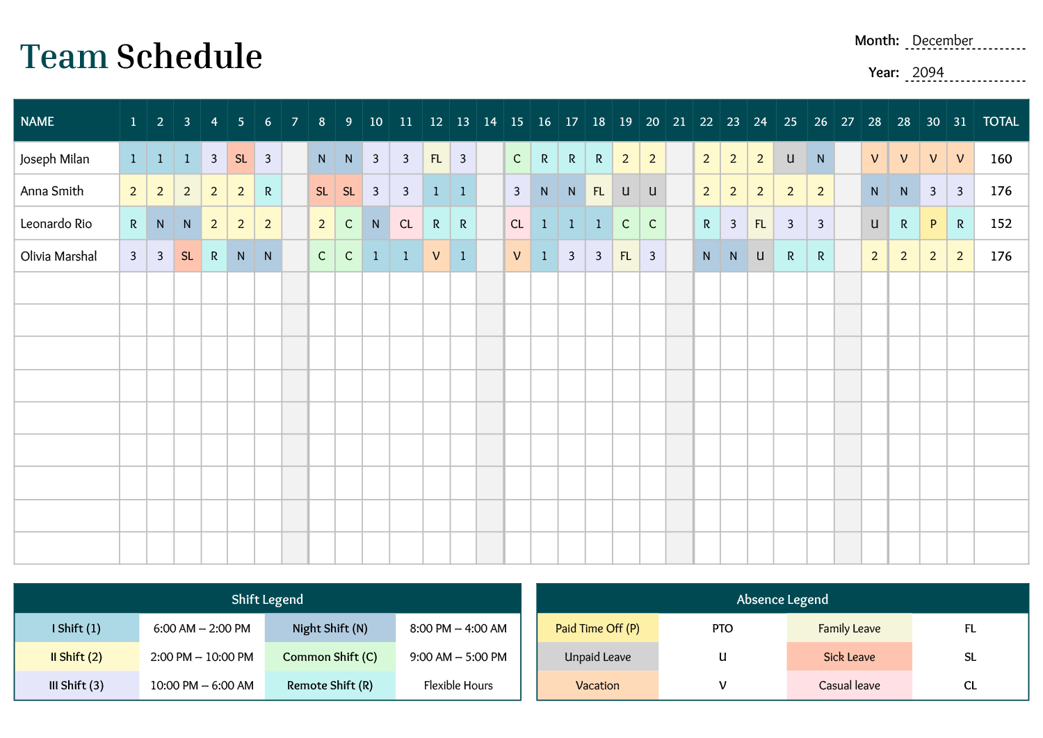 Team Work Schedule Template Google Docs Word Highfile team-work-schedule-template-google-docs-word-highfile
