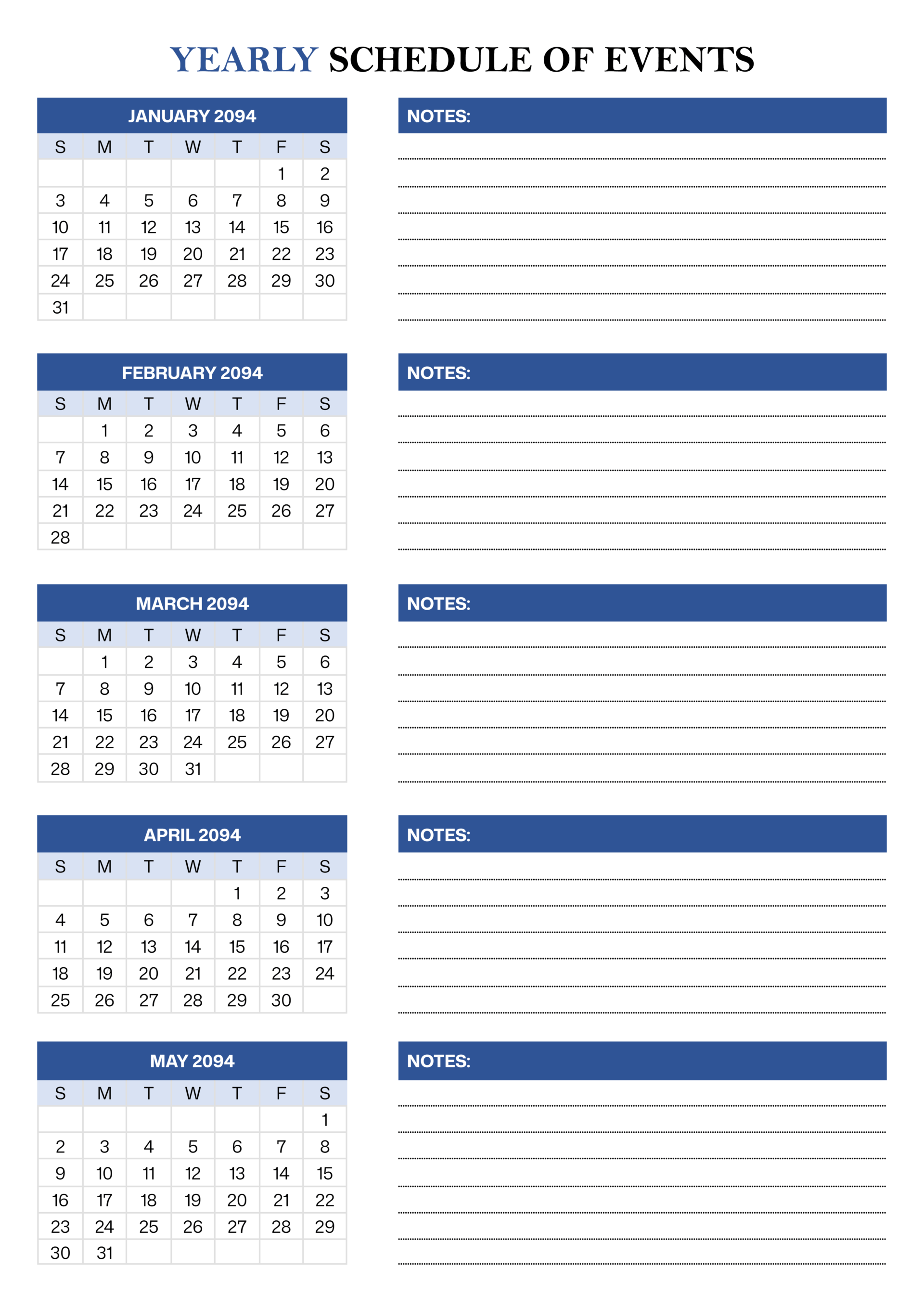 Yearly Schedule Of Events Template Google Docs Word Highfile yearly-schedule-of-events-template-google-docs-word-highfile