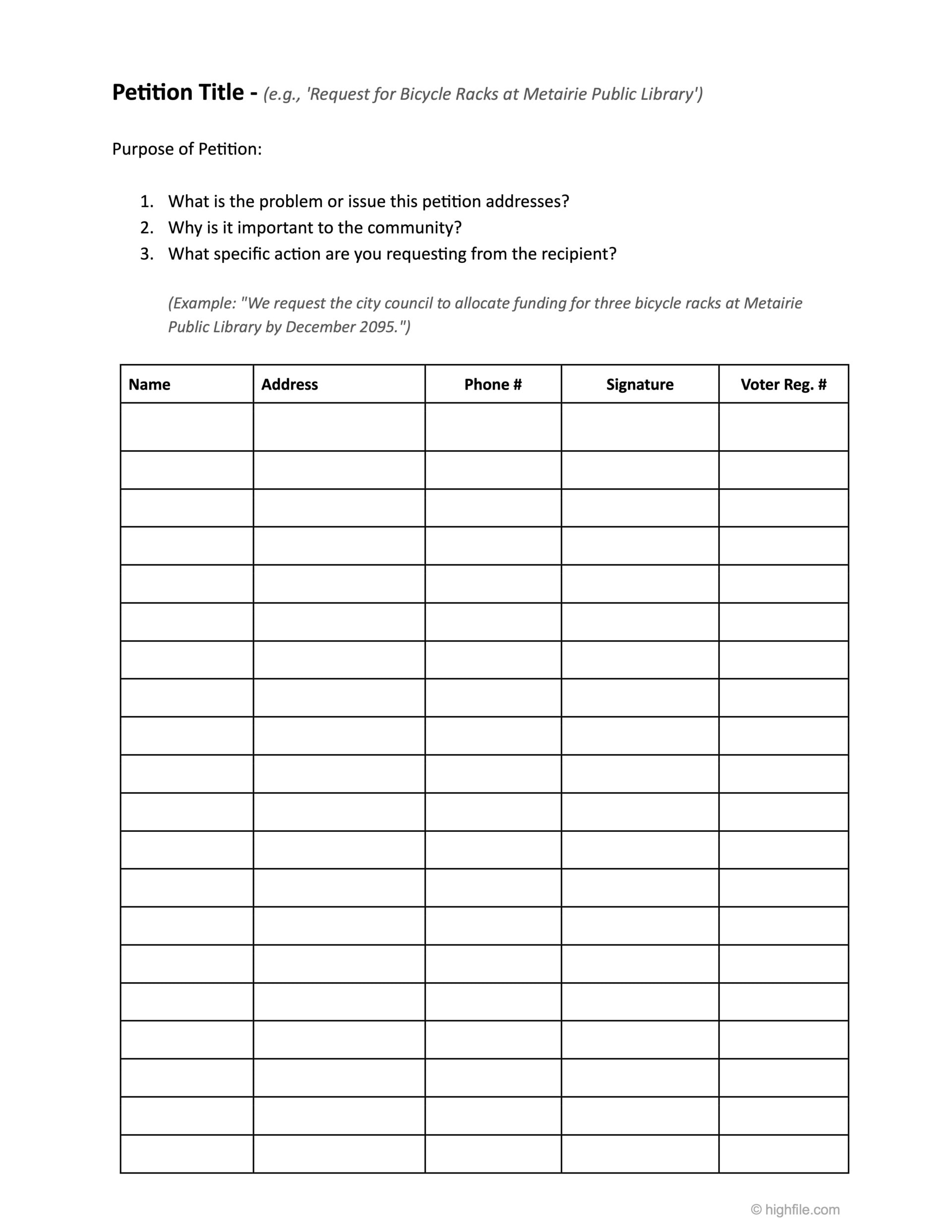How To Write A Petition 15 Steps with Examples Highfile how-to-write-a-petition-15-steps-with-examples-highfile