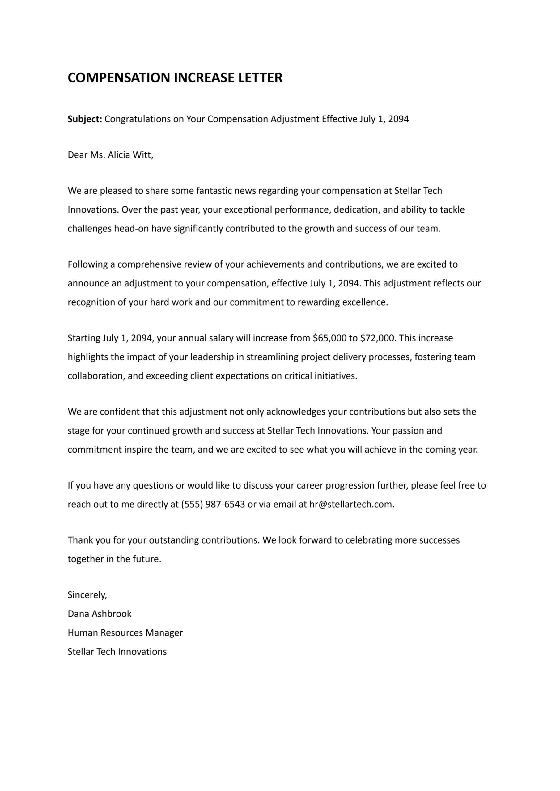 Letter from Landlord Confirming Tenancy and Monthly Rent - Highfile