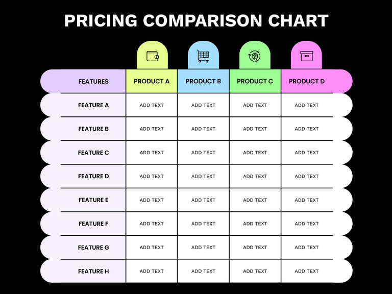 Free Editable Comparison Chart Templates - Highfile
