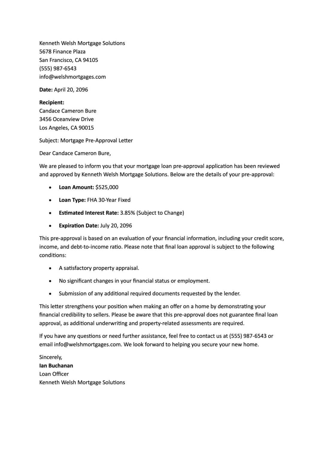 Mortgage Pre-Approval Letter: How to Get (with Examples) - Highfile