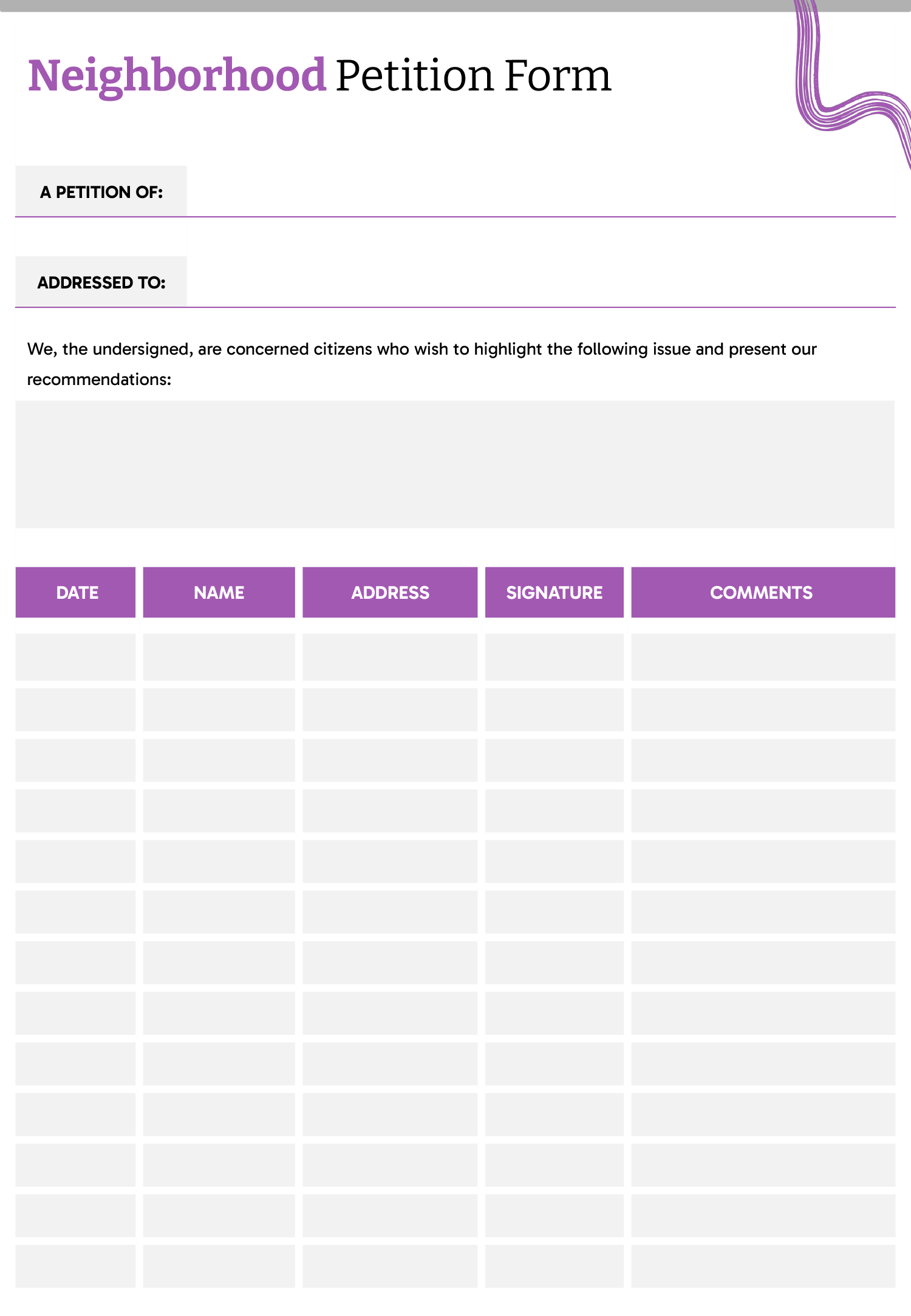 Neighborhood Petition Template Google Slides PowerPoint Highfile Neighborhood Petition Template Google Slides PowerPoint Highfile