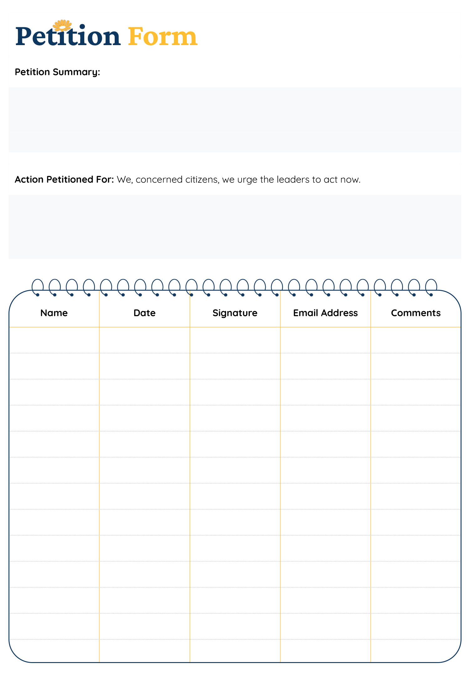 Free Customizable Petition Templates Highfile free-customizable-petition-templates-highfile