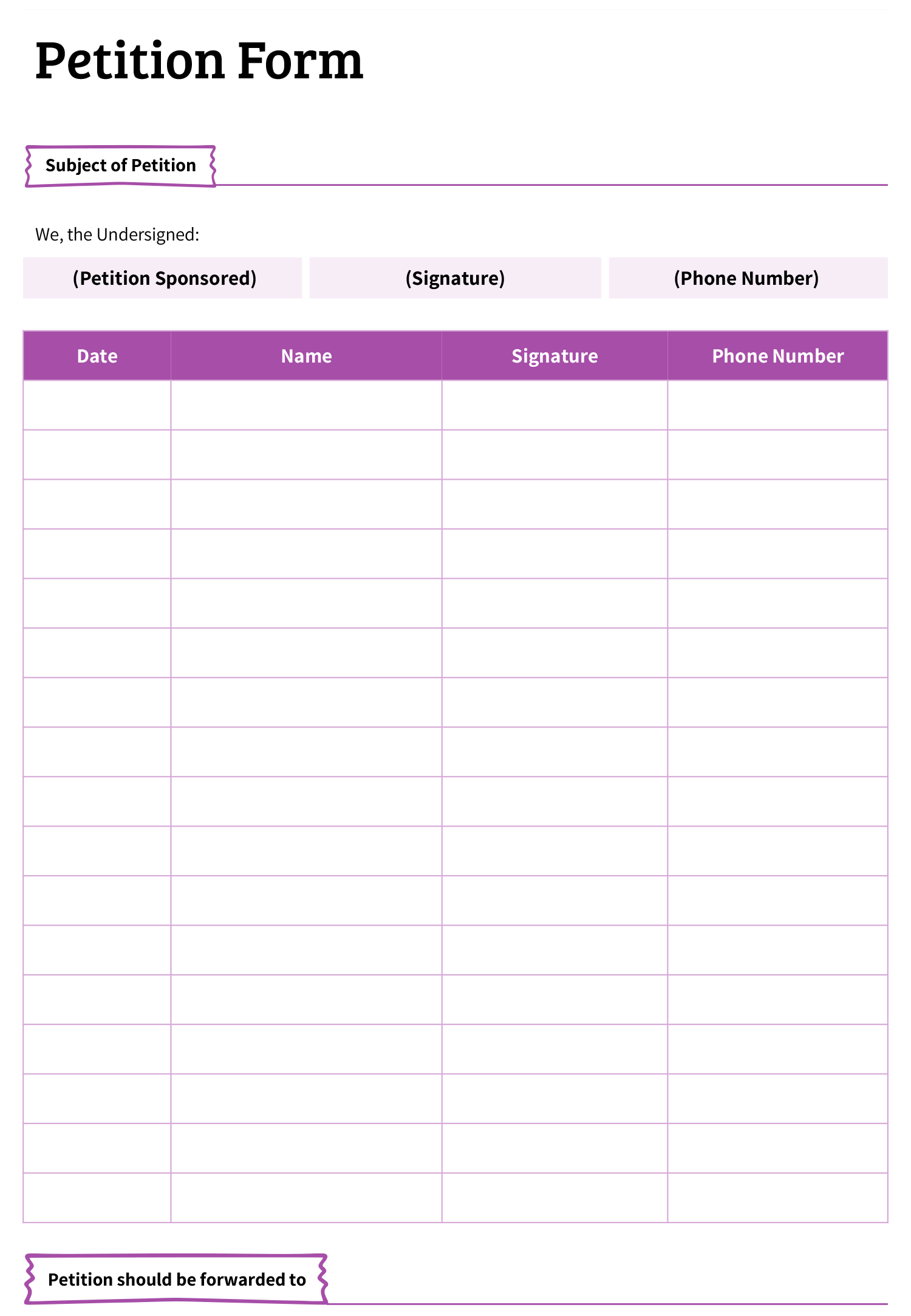 free-customizable-petition-templates-highfile