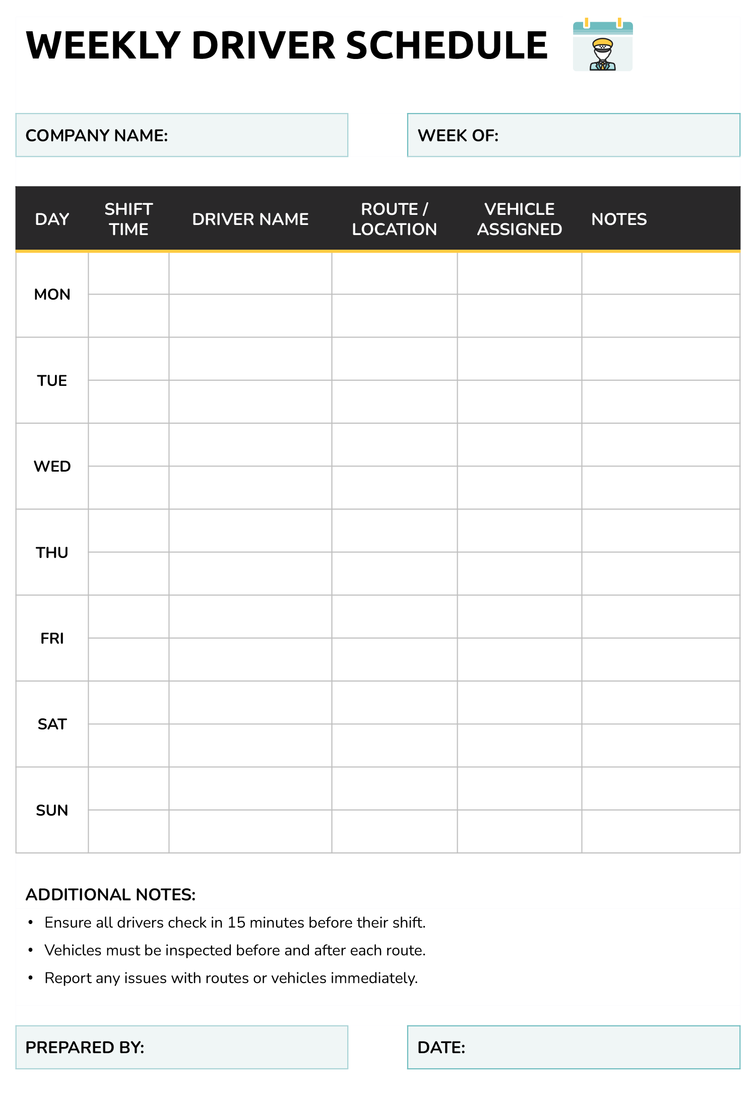 Break Schedule Template Highfile break-schedule-template-highfile