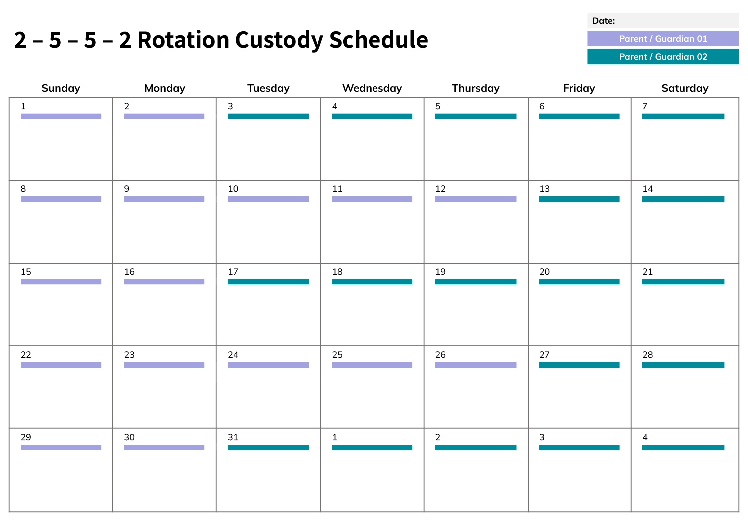 3 4 4 3 Custody Schedule Template Google Docs Word Highfile 3-4-4-3-custody-schedule-template-google-docs-word-highfile