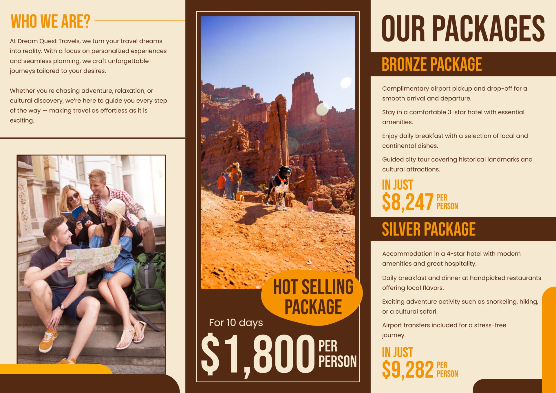 Brown Creative Travel Brochure Template Google Slides PowerPoint Brown Creative Travel Brochure Template Google Slides PowerPoint