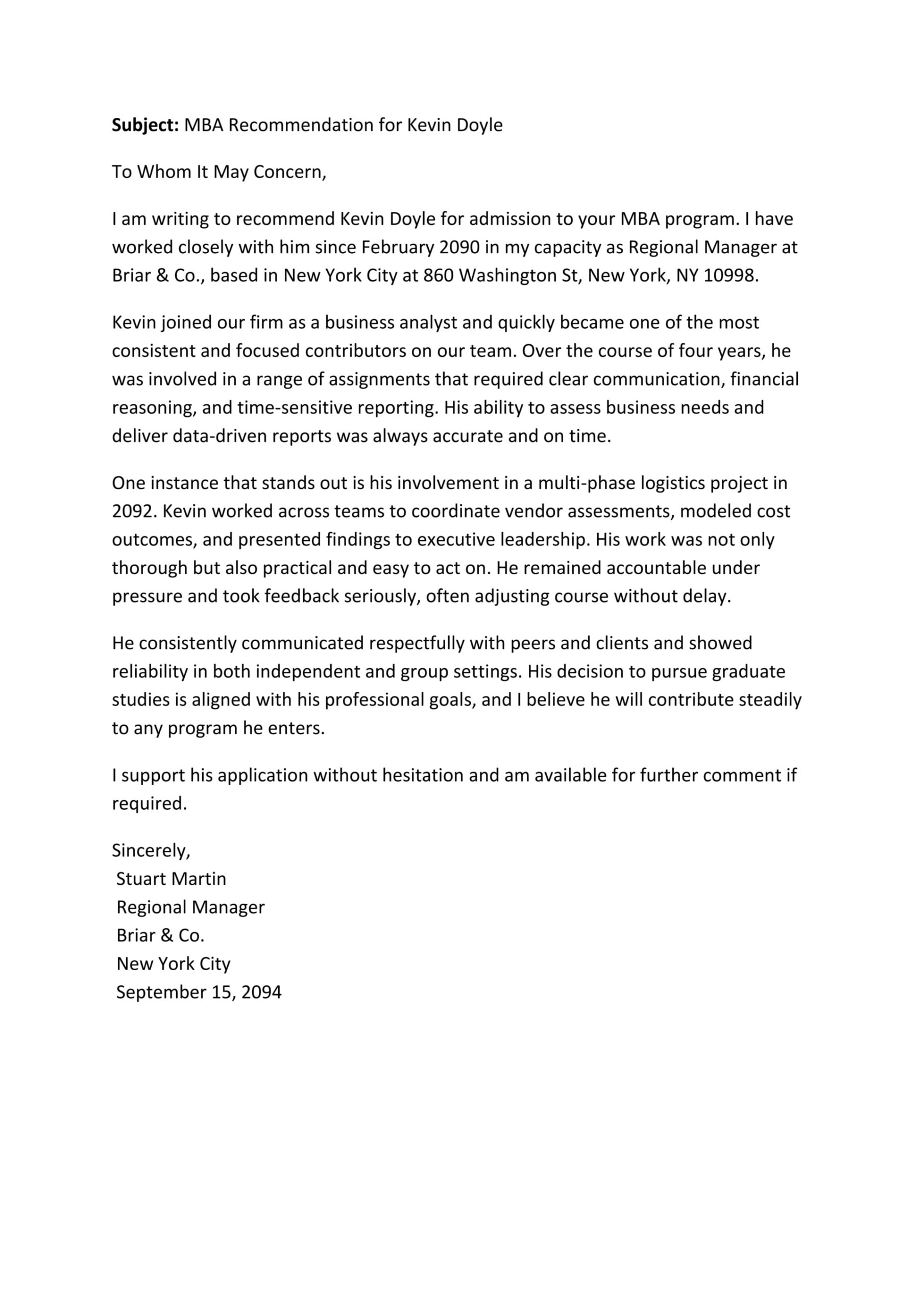 Free Reference Letter Templates & Examples - Highfile
