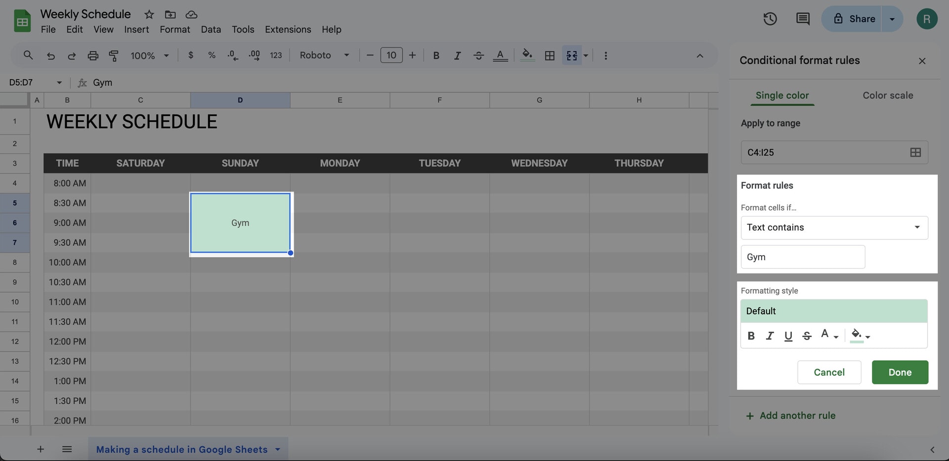 Use Conditional Formatting for Automation