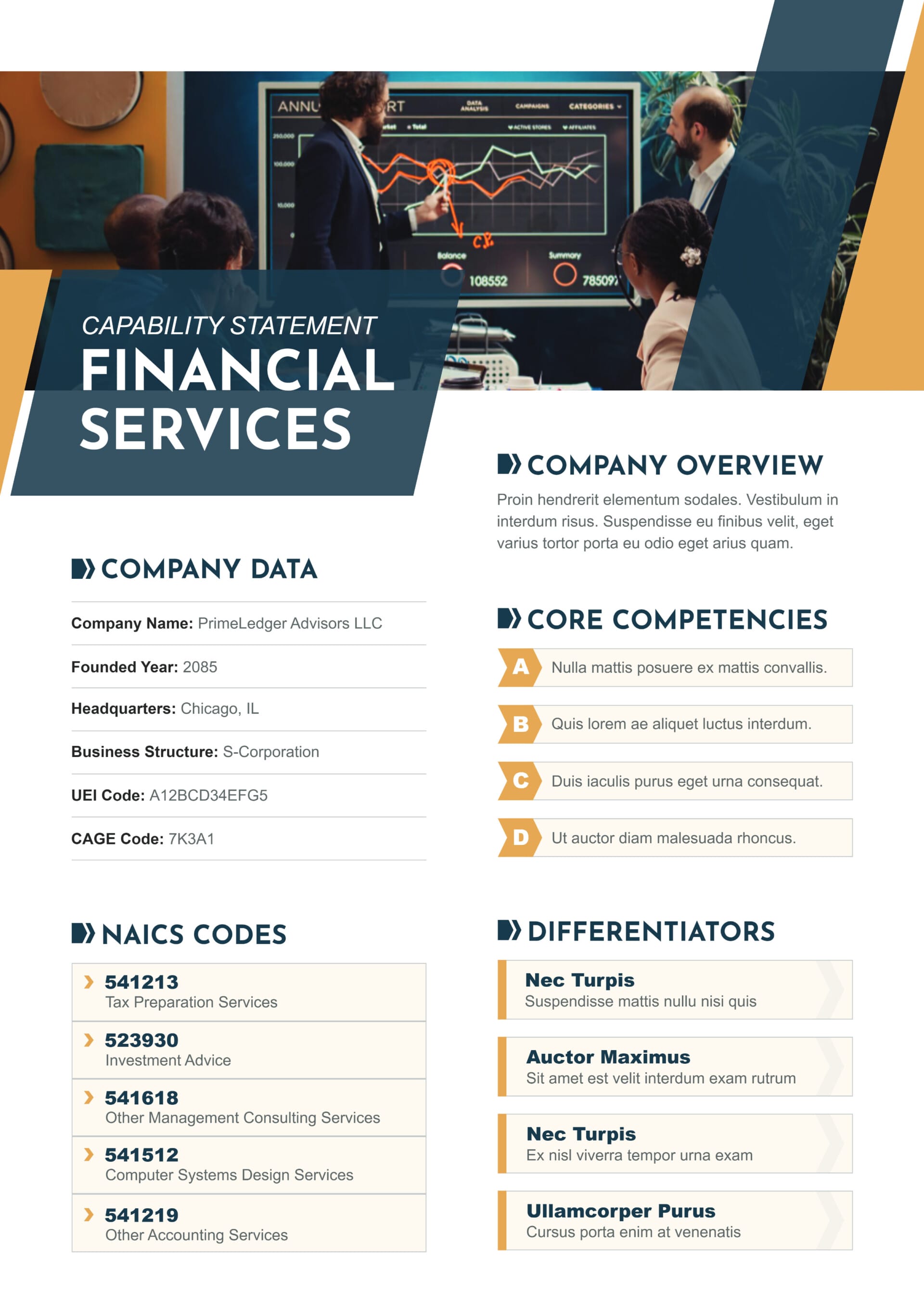 B2B Capability Statement Template - Highfile