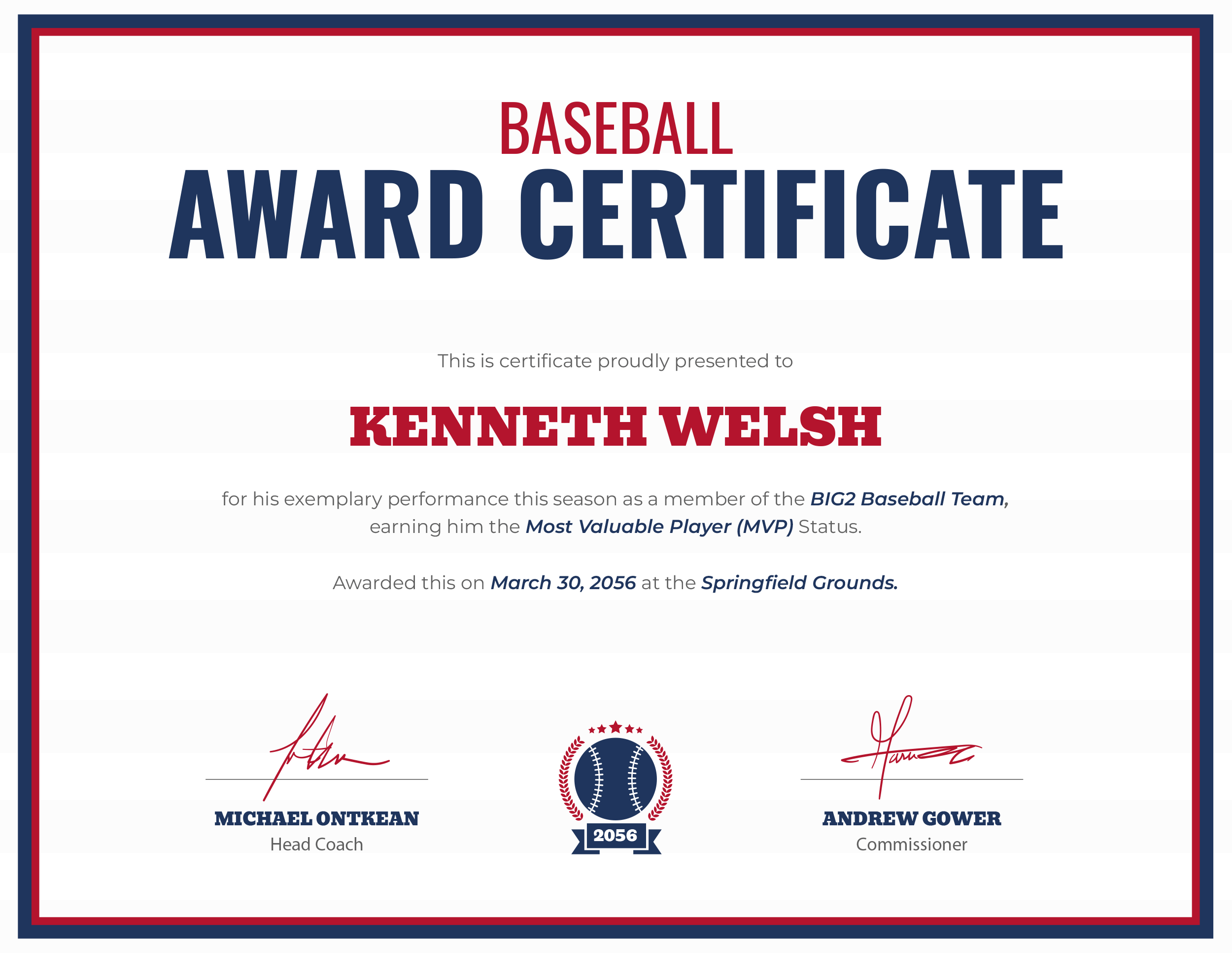 Baseball Award Certificate Template Highfile Baseball Award Certificate Template Highfile